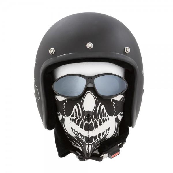 Motorcycle Mask "Skull Black"Stylish and modern in the desig ...