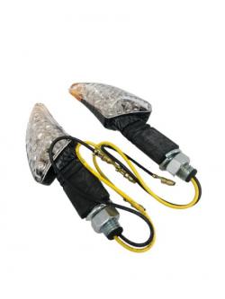 LED Turn signal set "Shark" in carbon Optik E-mark M10 mount ...