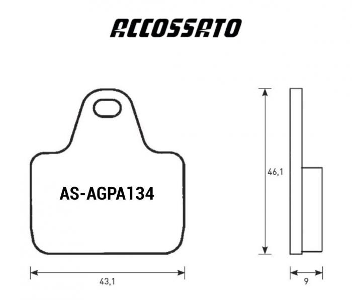 Accossato Brake Pads for CNC Monoblock caliper - Choose a compound