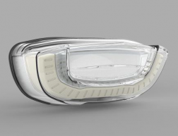 Transparent LED taillight + indicators with leds - Smoke