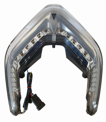 Transparent LED taillight + indicators with leds