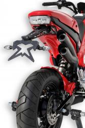 SUP10 Kentekenplaathouder in aluminium - Zwart