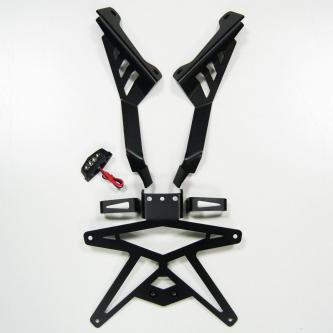 SUP12 Aluminium afstandsplaathouder met indicatorsteun - Zwart