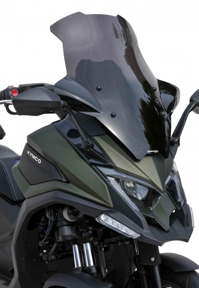 Pare-brise scooter touring (63 cm) - Noir clair