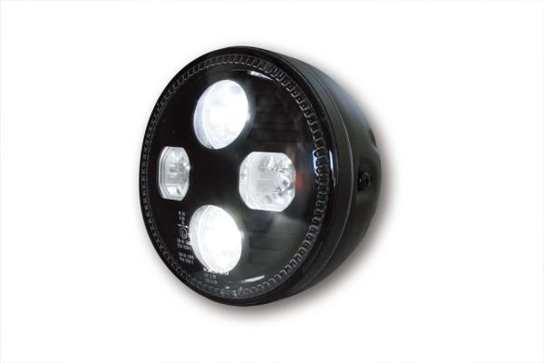 LED Main Headlight "ATLANTA" with front Position light - bla ...