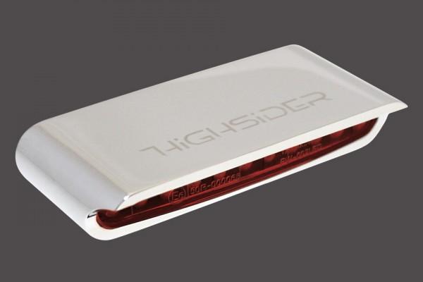 Highsider LED Taillight "STRIPE" chrome with Universal Alu H ...