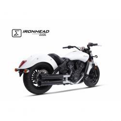 SLIP ON (UPPER MUFFLER) - IRONHEAD ROUND ZWART