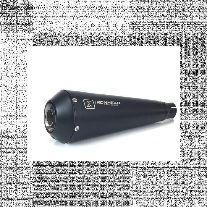 SLIP ON (RIGHT MUFFLER) - IRONHEAD CONICAL NOIR INOX