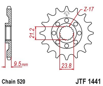 Front sprocket JTF1441 - Pick a size