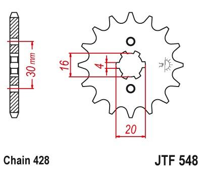 Front sprocket JTF548 - Pick a size