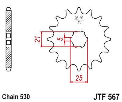 Front sprocket JTF567 - Pick a size