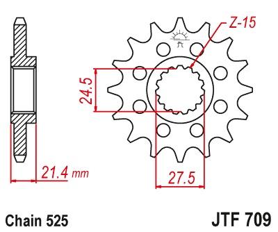 Front sprocket JTF709 - Pick a size