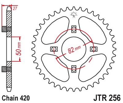 Pignon arrière JTR256 - 35 dents