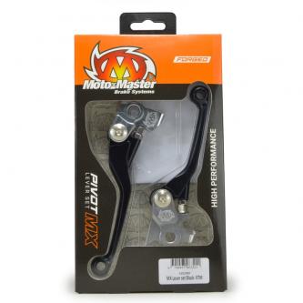 MX Pivot Lever set - Forged Zwart: Kawasaki