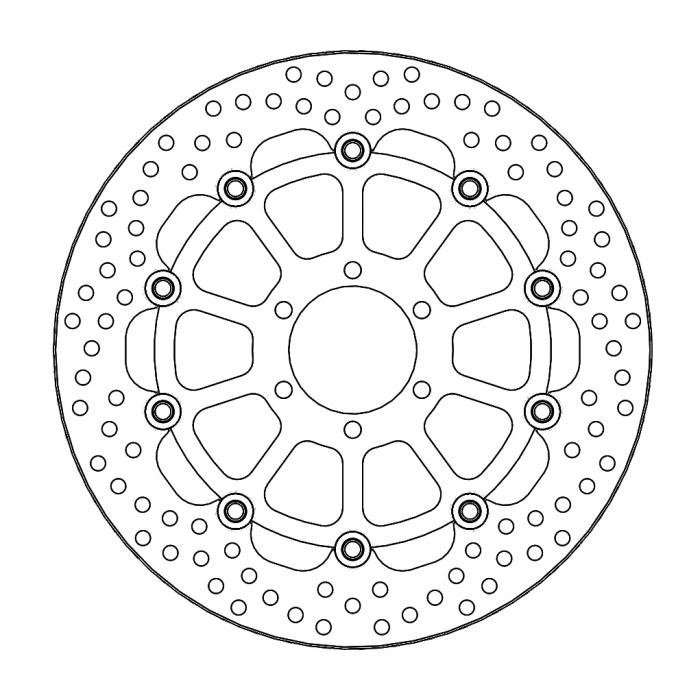 Halo front disc Ducati: Monster 620/695, Monster 800 S2R, Multistrada 620