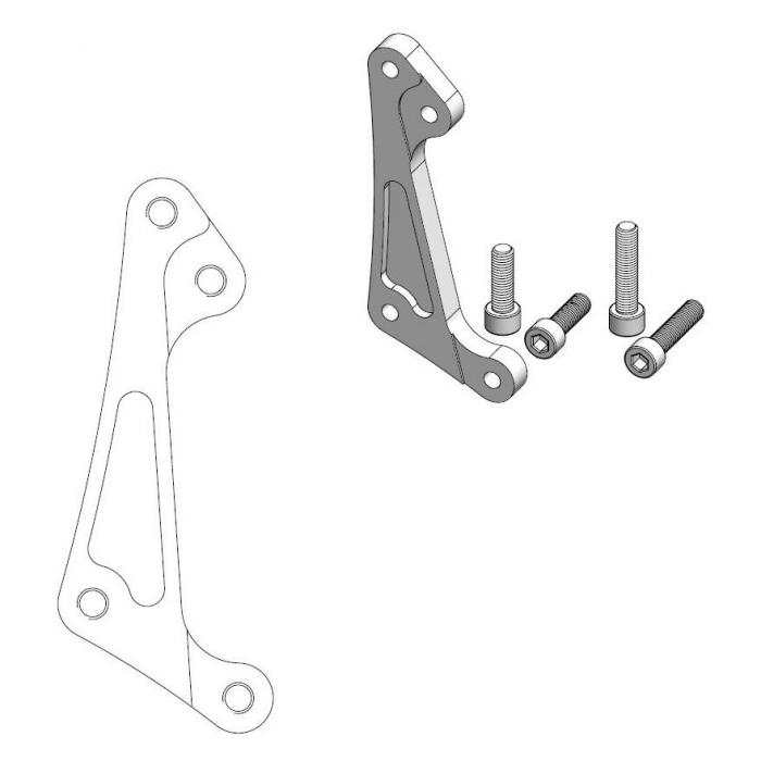 Supermoto Racing ext. adapter Suzuki Ø300mm