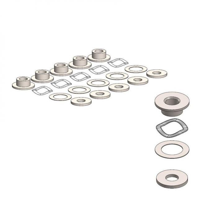 BMW kit d'attachés spécifique pour OEM riveted 4.5mm 12/2007->