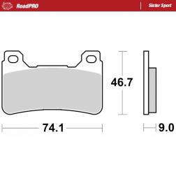 Remblokken RoadPRO Sinter Sport