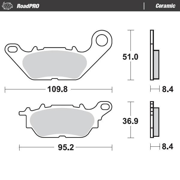 Brake pad RoadPRO Ceramic
