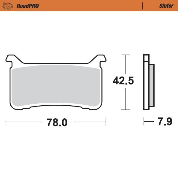 Brake pad RoadPRO Sinter front