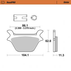 Remblokken RoadPRO - remvoering Sinter
