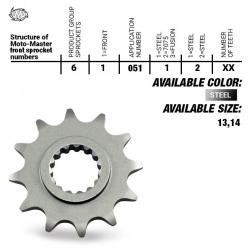 Steel front sprocket - choose a version