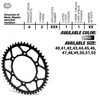Steel rear sprocket "Steel" - kies een versie