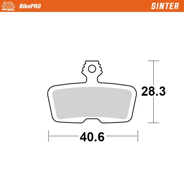 Plaquettes de frein BikePRO - Alliage Sinter