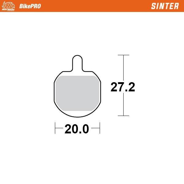 Remblokken BikePRO - Remvoering Sinter