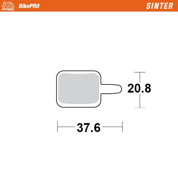 Remblokken BikePRO - Remvoering Sinter