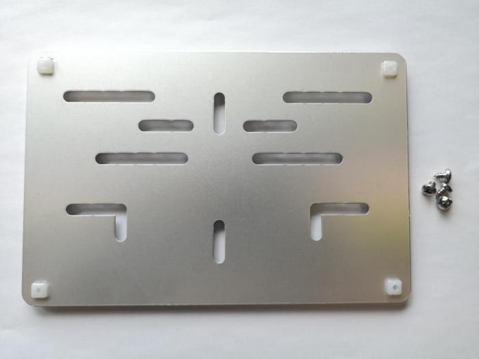 Porte plaque moto - Aluminium - Non imprimé - 1 pièce