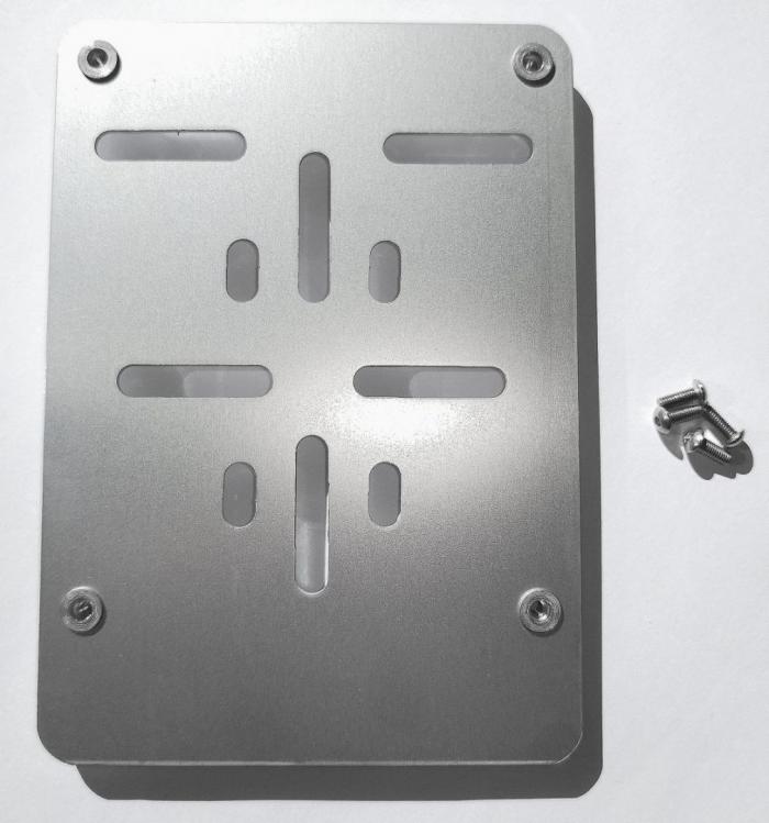 Porte plaque cyclomoteur - Aluminium - Non imprimé - 1 pièce