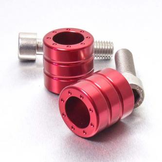 Paire Embouts de Guidon Alu BMW S1000RR - Rouge