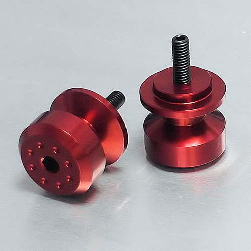 Aluminium Pair Paddock Stand Bobbins M6 - Red