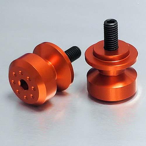 Aluminium Pair Paddock Stand Bobbins M8 - Orange