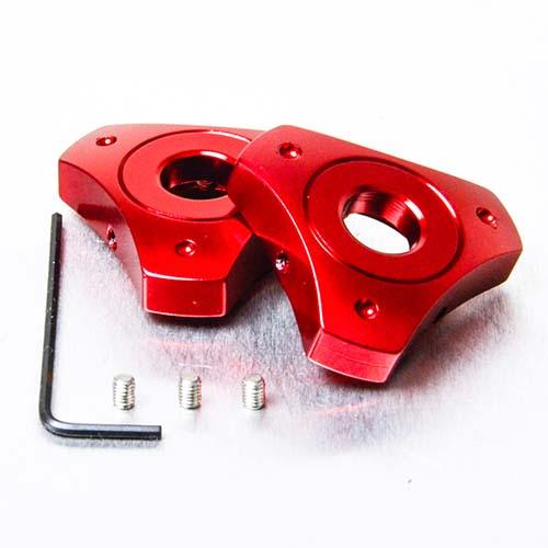 Alu Pre-Load Adjusters 14mm Zeskantkop (Paar) - Rood