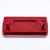 Alu Remoliedeksel Langwerpig 43mm x 75mm - Rood