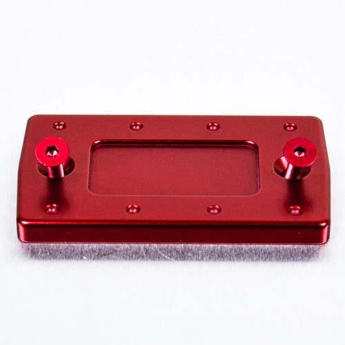 Bouchon de Réservoir Rectangulaire en Alu 43mm x 75mm - Rouge