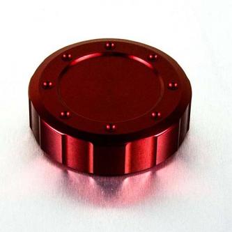 Bouchon de Réservoir Rond en Alu D. 61mm o/d - Rouge
