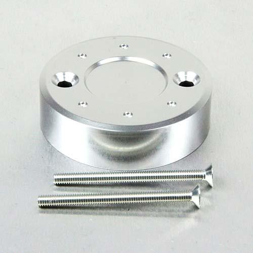 Aluminium Reservoir Cap Round 56mm o/d (2 x 450mm) - Silver