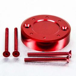 Bouchon de Réservoir Rond en Alu 2 Vis Ducati/Brembo - Rouge