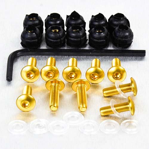 Aluminium Screen Kit (4mm Italian Bikes) 10 Bolts - Gold