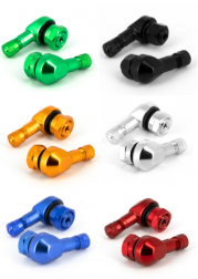 Haakse ventielen 11,30mm (2pc) - Kies je kleur