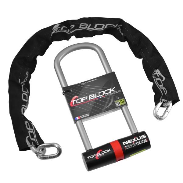 U-lock "Nexus" - 124/270 + chain square 11 lg 1200 SRA