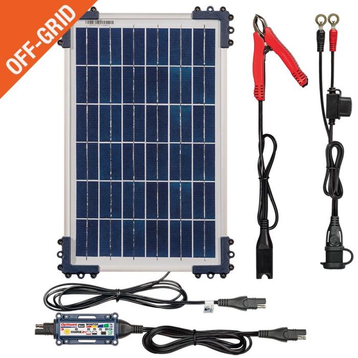 OPTIMATE SOLAR DUO CONTROLLER 5A MAX WITH 10W SOLAR PANEL - € 0,05 Recupel included