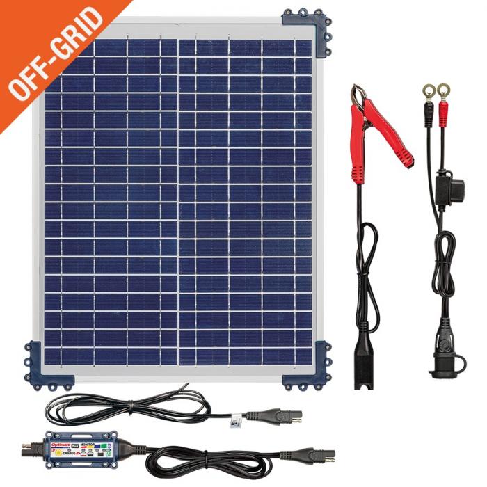 OPTIMATE SOLAR DUO CONTROLLER 5A MAX WITH 20W SOLAR PANEL - € 0,05 Recupel included