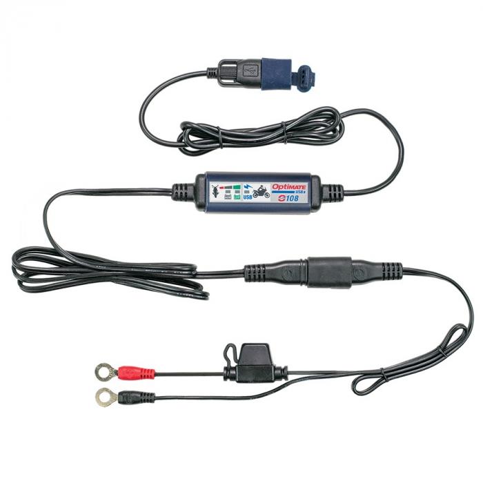 TM-O108KIT - Universal USB charger with SAE & battery lead connection - 3300mA