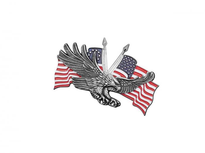 Emblem "Eagle USA-Flag"The stable emblem will be a highlight ...