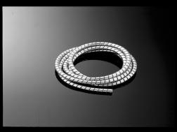 Cable cover covering in chrome1.5 meters longInner Diameter  ...