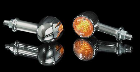 Turn Signal set (2 pieces) "Tech Glide"Turn signal in a chro ...